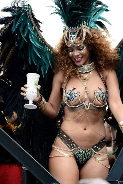 Rihanna Bikini Festival Nip Slip on fangals.org