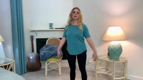 Stepson helps stepmom make an exercise video - Erin Electra1 on fangals.org