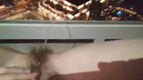 CandieCane peeing all over vegas hotel balcony xxx premium porn video on fangals.org