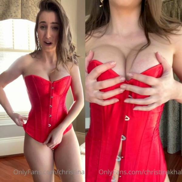 Christina Khalil Red Corset Try On Onlyfans Video Leaked - Usa on fangals.org