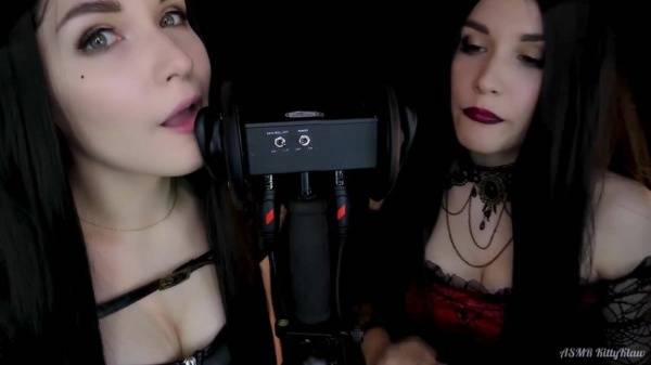 KittyKlaw ASMR - Vampire hunter ear licking on fangals.org