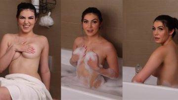 Mikaela Pascal Nude Bathtub Video Leaked on fangals.org