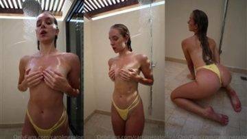 Caroline Zalog Nude Onlyfans Shower POV Video Leaked on fangals.org