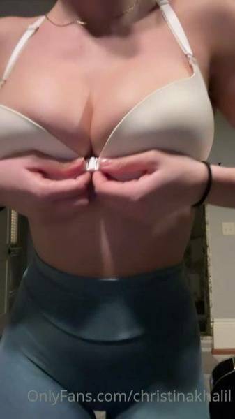 Christina Khalil Nude Gym Bra Strip Onlyfans Video Leaked - Usa on fangals.org