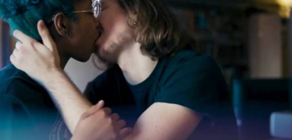 Interracial Couple Making Out on fangals.org