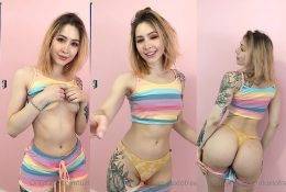 Luxlo Cosplay Yellow Thong Ass Tease Video Leaked on fangals.org