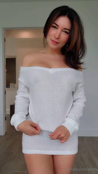 Alinity Nude Nipple See-Through Dress Onlyfans Video Leaked on fangals.org