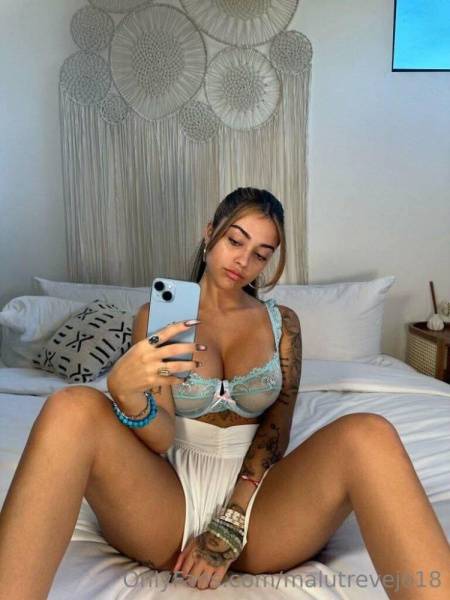 Malu Trevejo Nude Nipples See-Through Lingerie Onlyfans Set Leaked on fangals.org