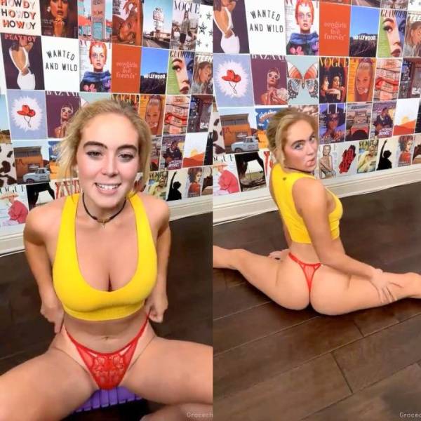 Grace Charis Livestream Stretching Thong Video Leaked on fangals.org