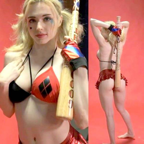 Amouranth Cosplay ASMR Harley Quinn OnlyFans Video Leaked on fangals.org