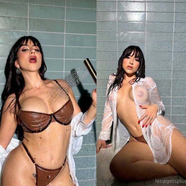 Lena the Plug Nude Wet Shower Onlyfans Set Leaked on fangals.org