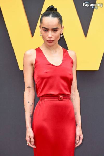 Zoë Kravitz Shows Off Her Pokies at the Premiere of “Blink Twice” in London (109 Photos) on fangals.org