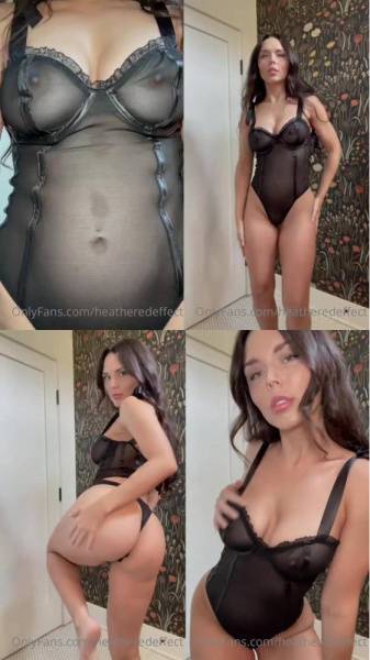 HeatheredEffect See-Through Lingerie Strip OnlyFans Video Leaked on fangals.org