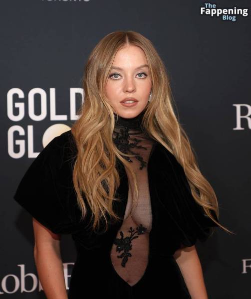 Sydney Sweeney Shows Off Her Sexy Breasts at The Road to the Golden Globes Party (42 Photos) on fangals.org